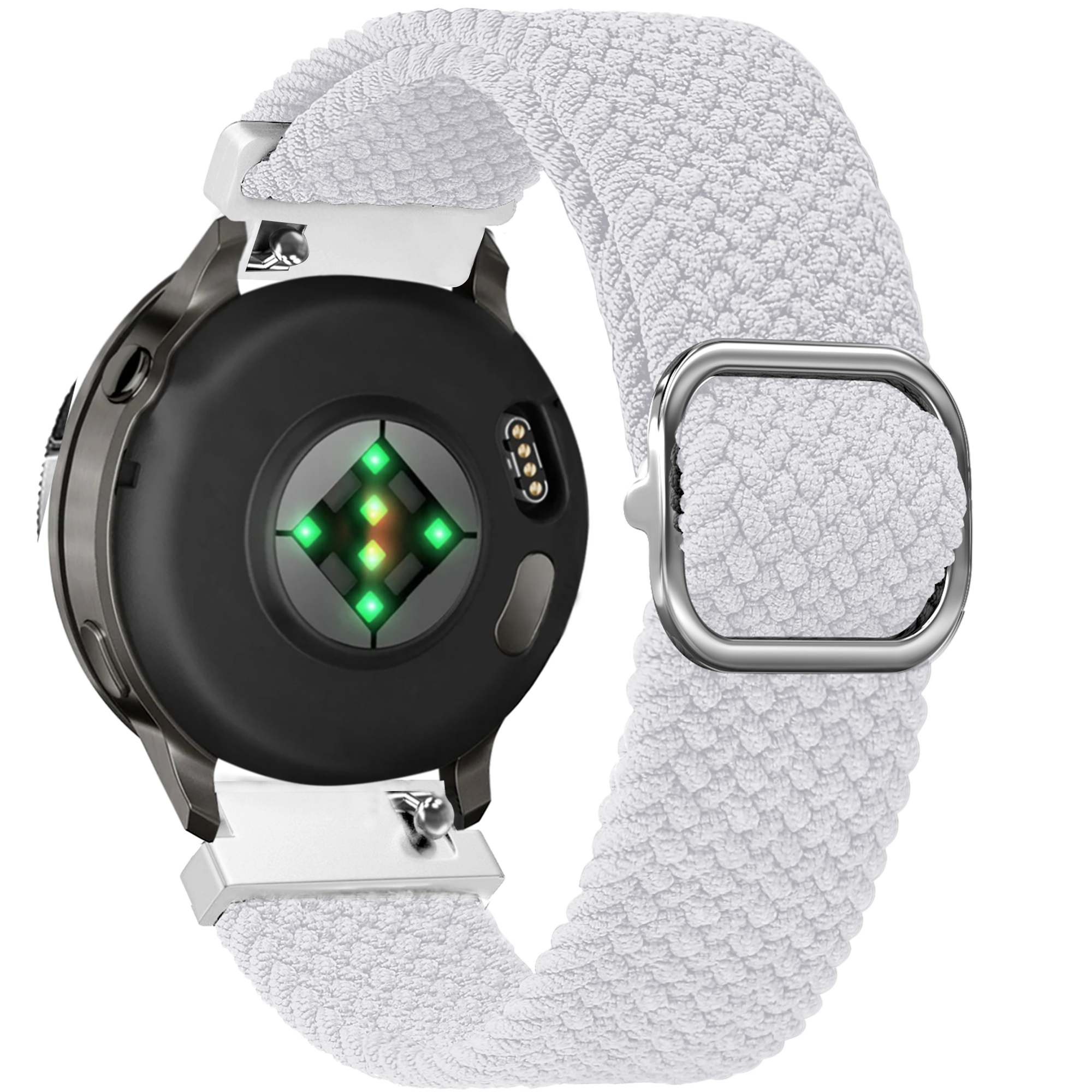 Bandz Correa trenzada ajustable Garmin Venu 2s (blanco)
