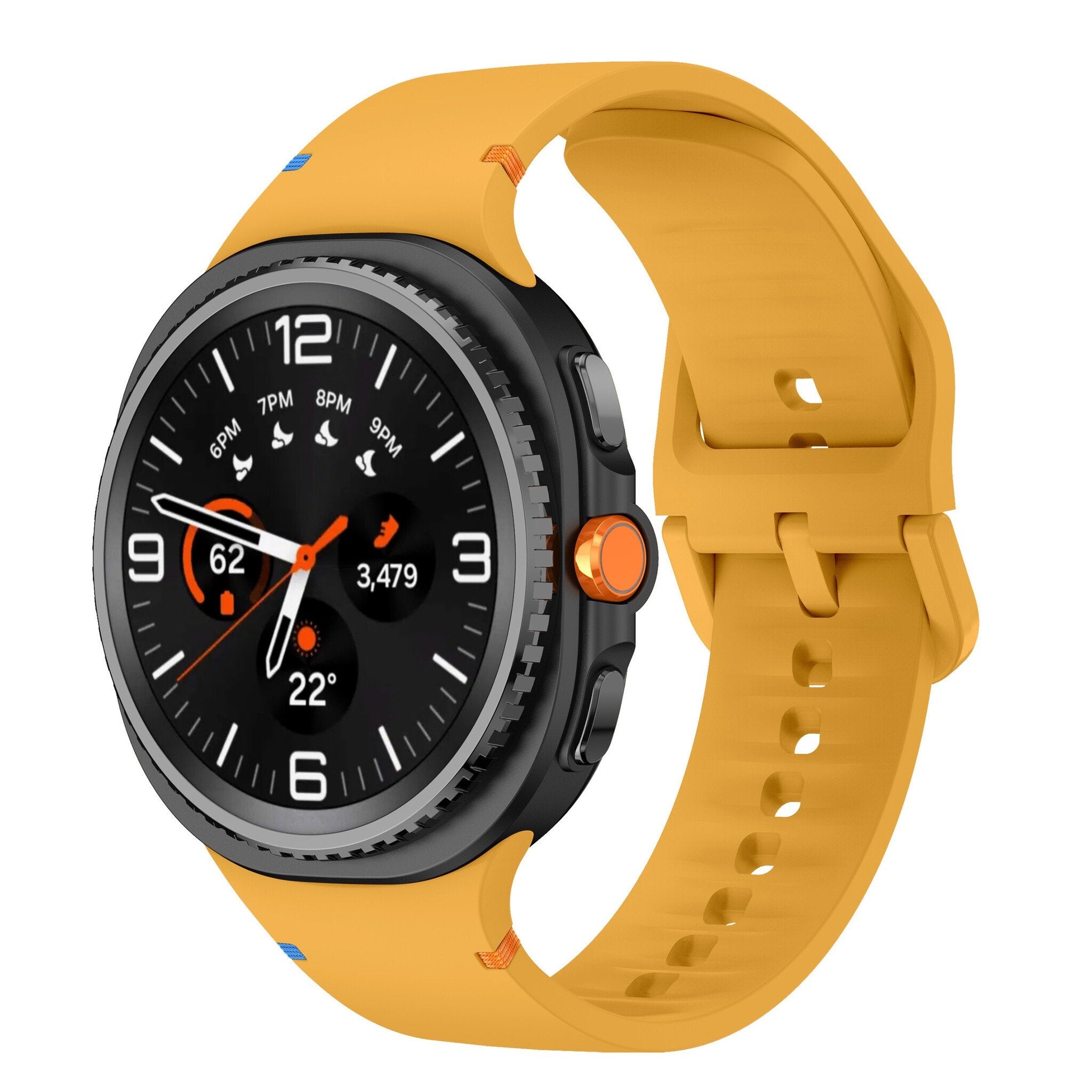 Samsung Galaxy Watch 8 - 44mm siliconen bandje (geel)