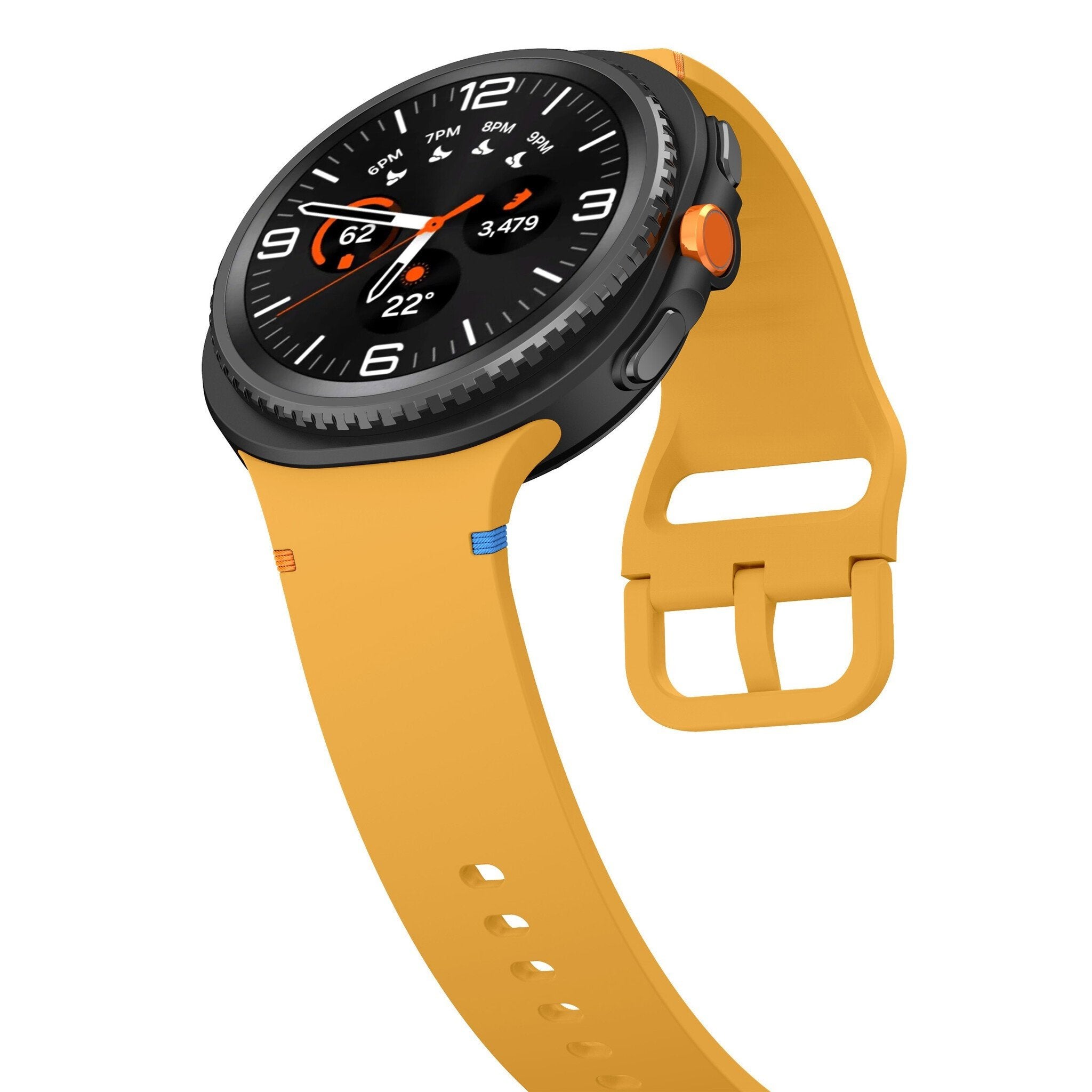 Samsung Galaxy Watch 8 - 44mm siliconen bandje (geel)