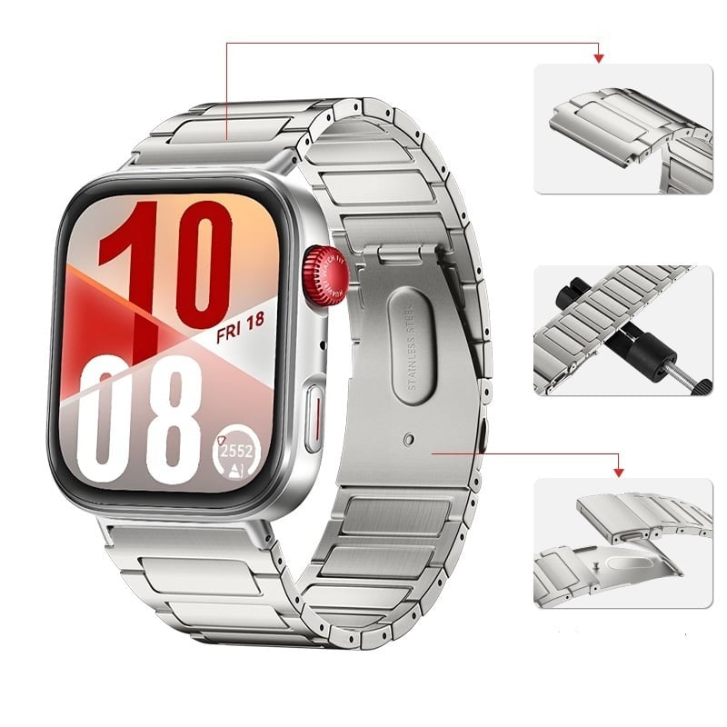 Huawei Watch Fit 4 Pro Titan Armband (Silber)