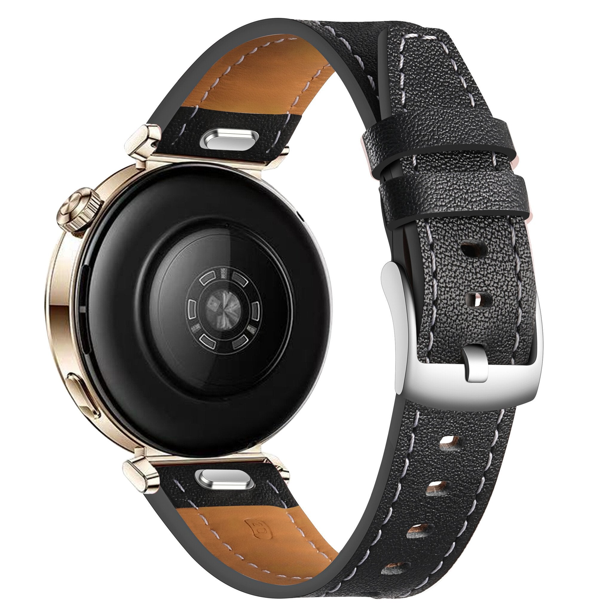 Huawei Watch GT 5 - 41mm 'One Push' Lederarmband (Schwarz)