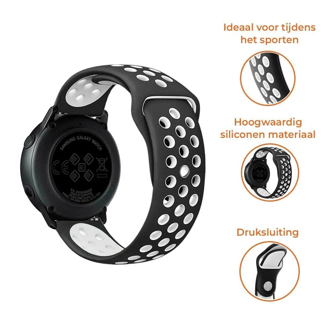 Suunto 9 Peak Pro Sport Strap (Black/White)