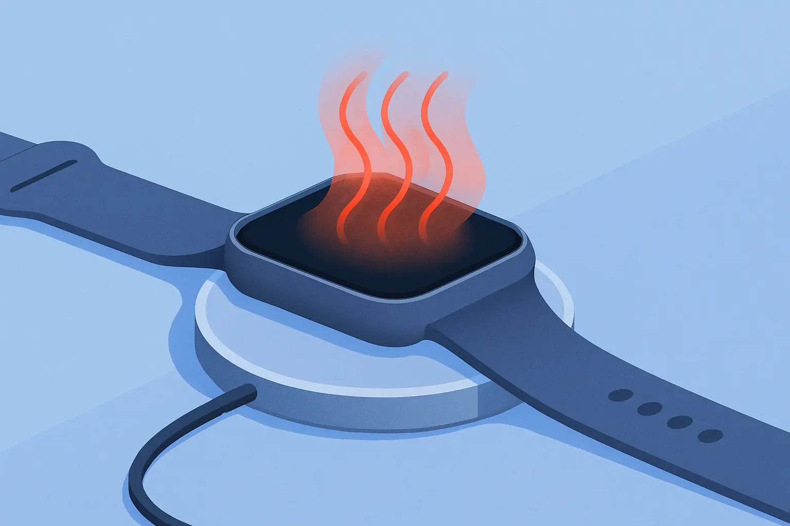 Why does my smartwatch get hot while charging?