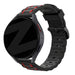 Bandz Polar Vantage V3 Striped Sport Strap (Black/Red)