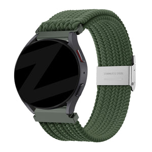 Bandz Coros Apex 46mm Woven Nylon Strap (Olive Green)