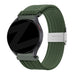 Bandz Garmin Forerunner 265 Woven Nylon Strap (Olive Green)