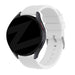 Bandz Samsung Galaxy Watch 6 Classic 43mm Silikonarmband 'Deluxe' (Weiß)
