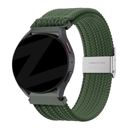 Bandz Levowatch Tiny Woven Nylon Strap (Olive Green)