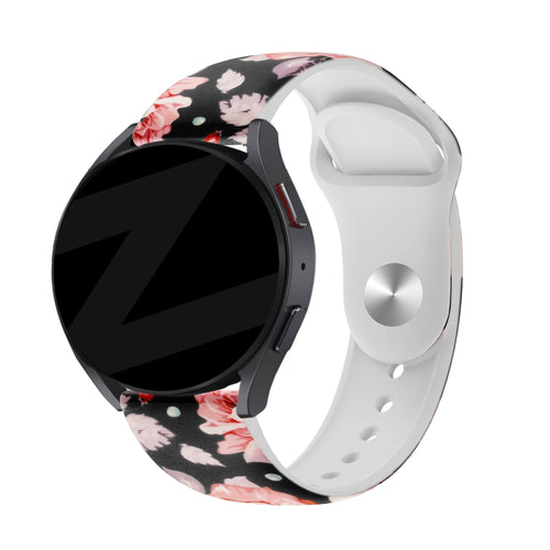 Bandz Coros Apex 42mm Silicone Strap 'Flowers'
