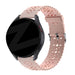 Bandz Samsung Galaxy Watch 4 44mm Silikonarmband mit Blumenmuster (Rosa)
