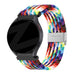 Bandz Huawei Watch GT 3 42mm Woven Nylon Strap (Rainbow)