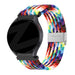 Bandz Garmin Vivoactive 5 Woven Nylon Strap (Rainbow)