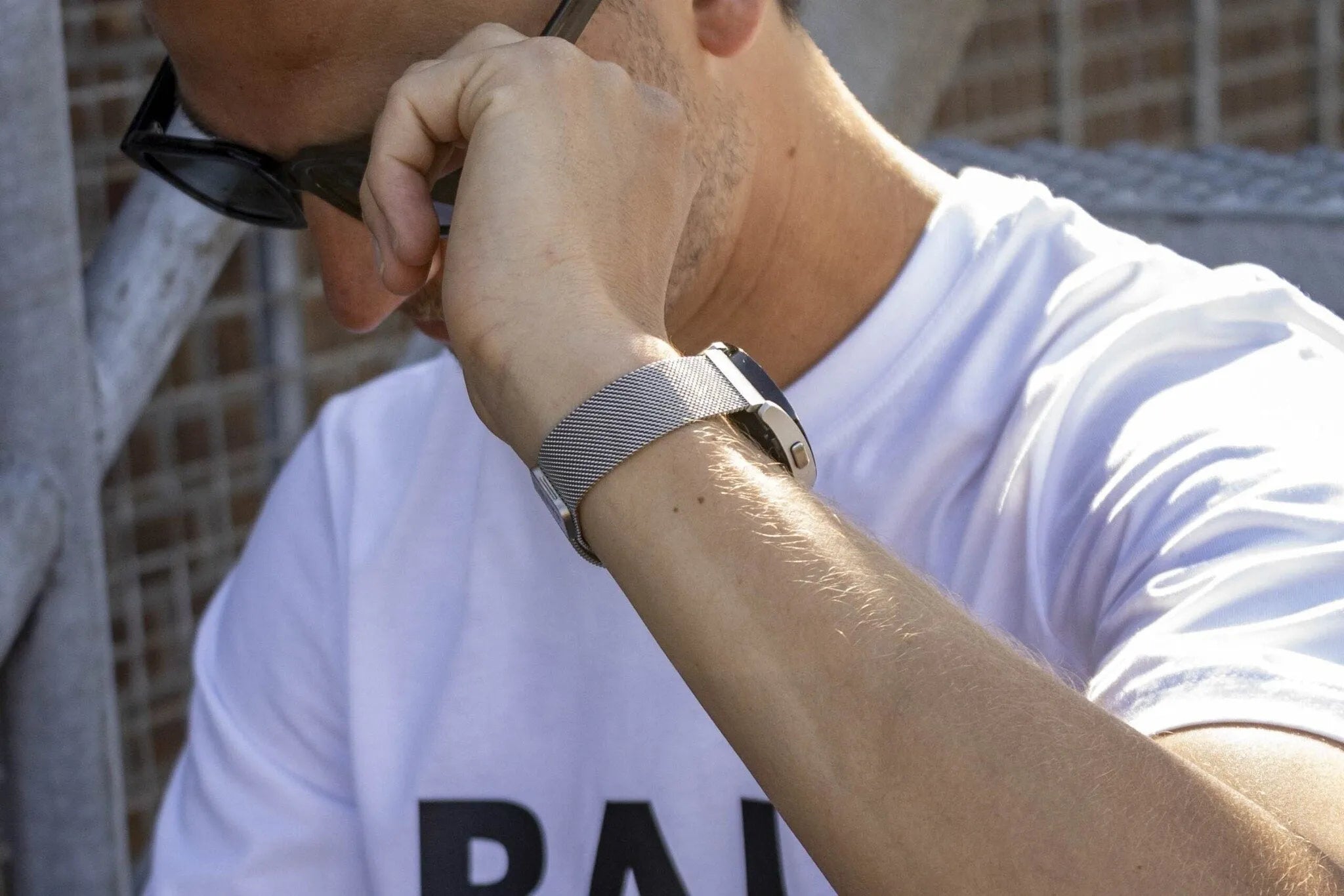 BALR Polar Unite Milanese Strap (Silver)