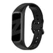 Bandz Samsung Galaxy Fit 2 Silikonarmband mit Schnallenverschluss (Schwarz)