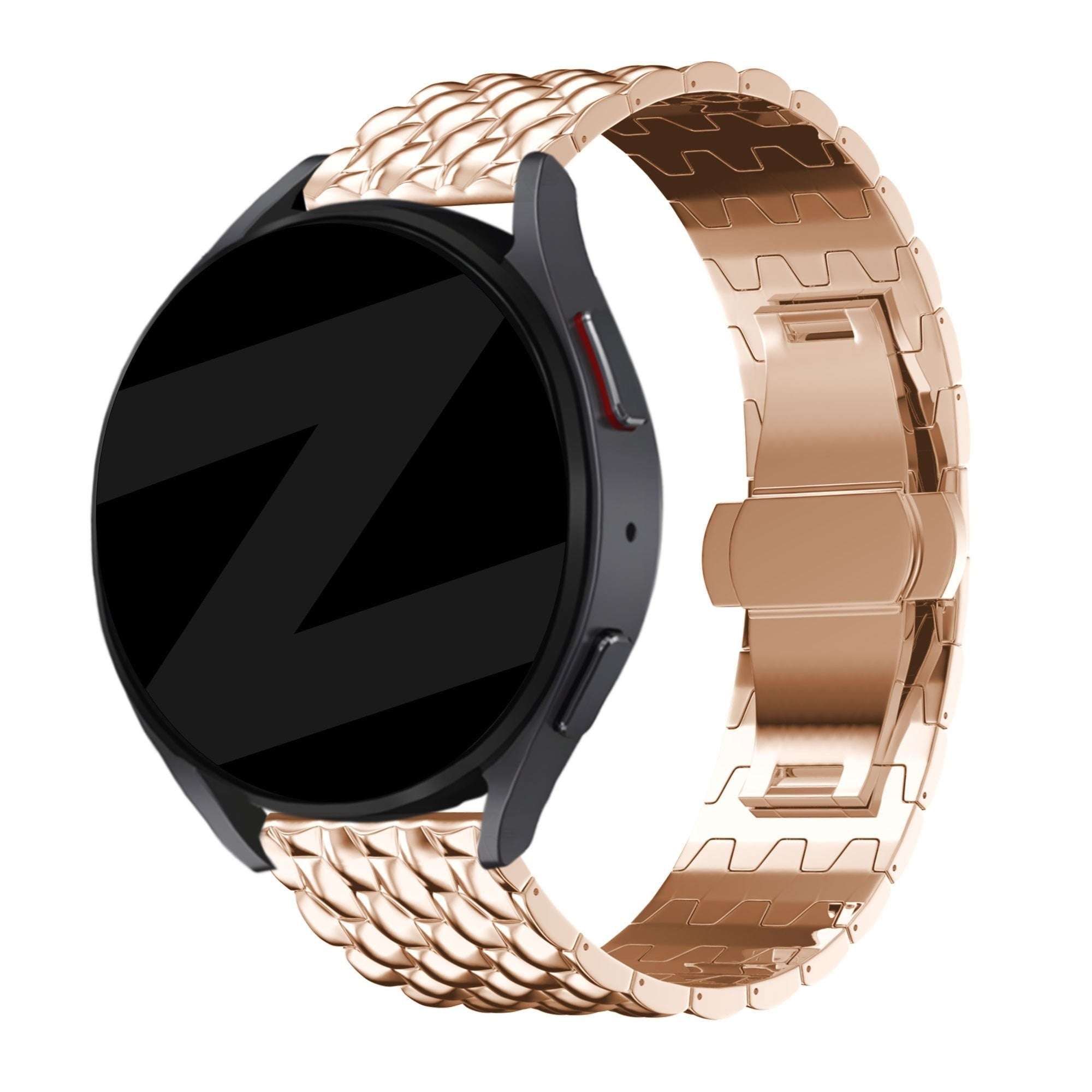 Bandz Correa acero 'Dragon' Coros Apex 42mm (rosado/dorado)