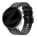 Bandz Garmin Fenix 7s Buckled Silicone Strap (Black)