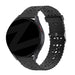 Bandz Levowatch Tiny Patterned Silicone Strap (Black)
