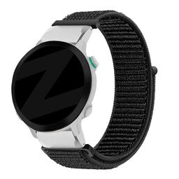 Bandz Garmin Instinct 3 - 45mm Nylon Loop Armband (Schwarz)