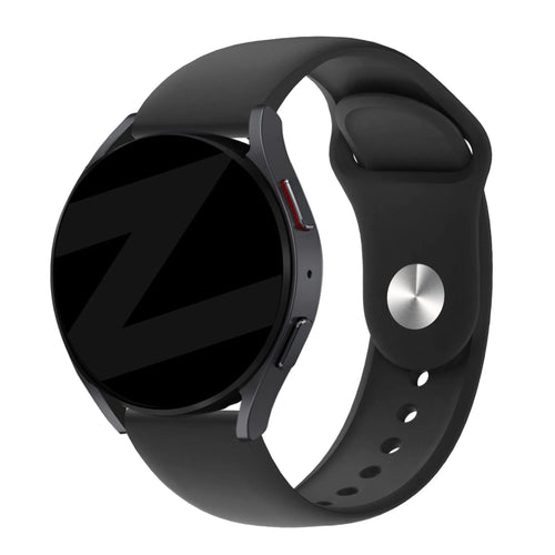Bandz Pebble Round 2 - 20mm Sportarmband 'Deluxe' (Schwarz)