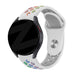 Bandz Withings Steel HR - 40mm Sport Strap 'Deluxe' (White/Rainbow)