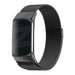 Bandz Fitbit Charge 5 Milanese loop band (zwart)