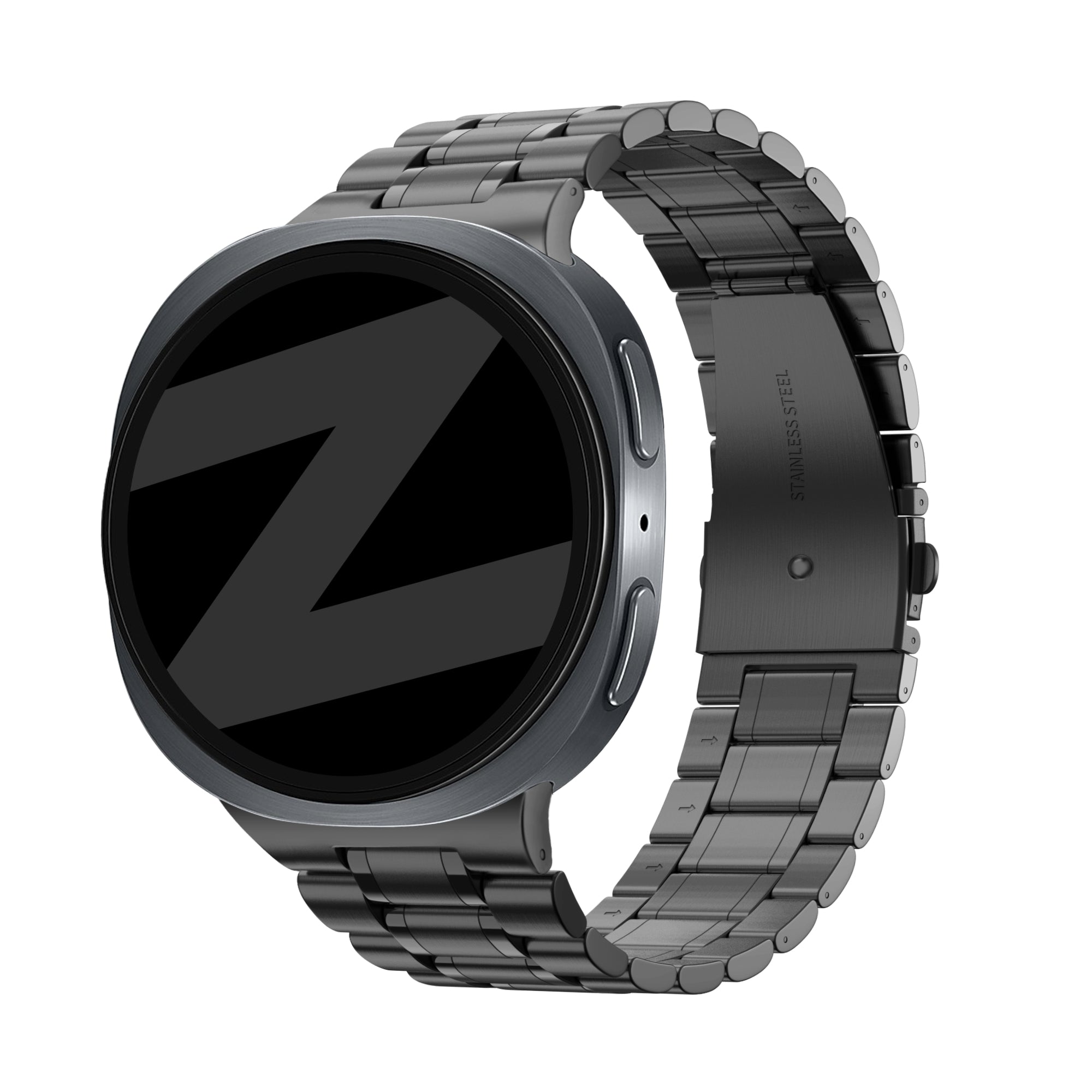Bandz Samsung Galaxy Watch 8 - 40mm Stahl Armband 'Deluxe' (Schwarz)