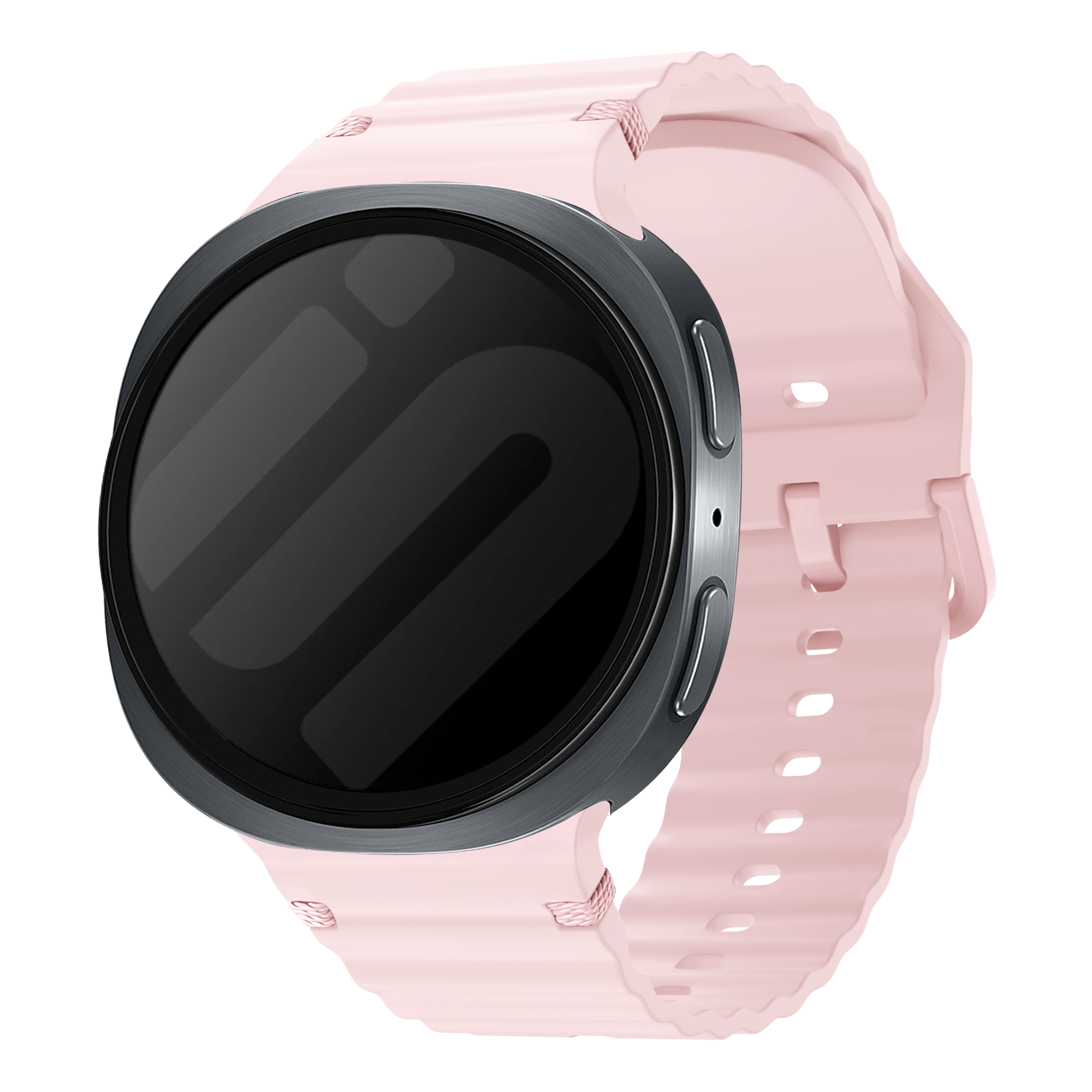 Samsung Galaxy Watch 8 Classic Wave Silikonarmband (Rosa)