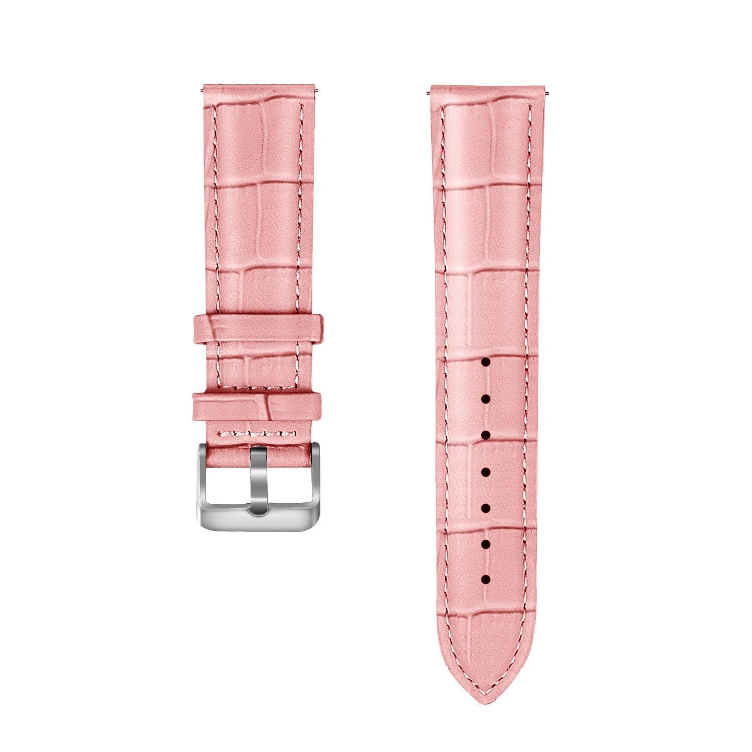 Correa cuero cocodrilo Amazfit Active 2 (arena rosa)