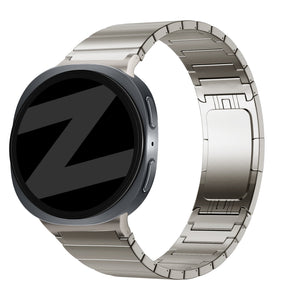 Bandz Samsung Galaxy Watch 8 - 40mm Titanium Strap 'One Bead' (Titanium)