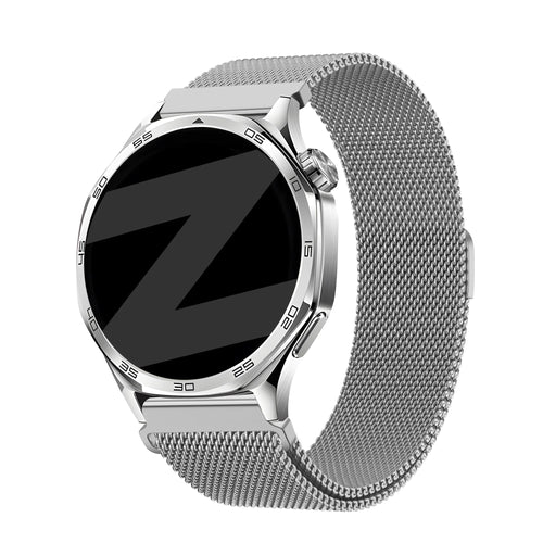 Bandz Huawei Watch GT 7 - 46mm Milanese Strap 'Easy Fit' (Silver)