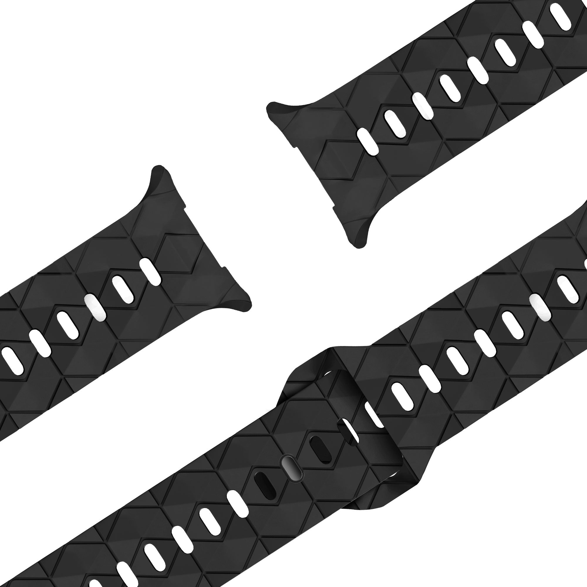 Bandz Correa silicona 'Hexagons' Samsung Galaxy Watch Ultra (negra)