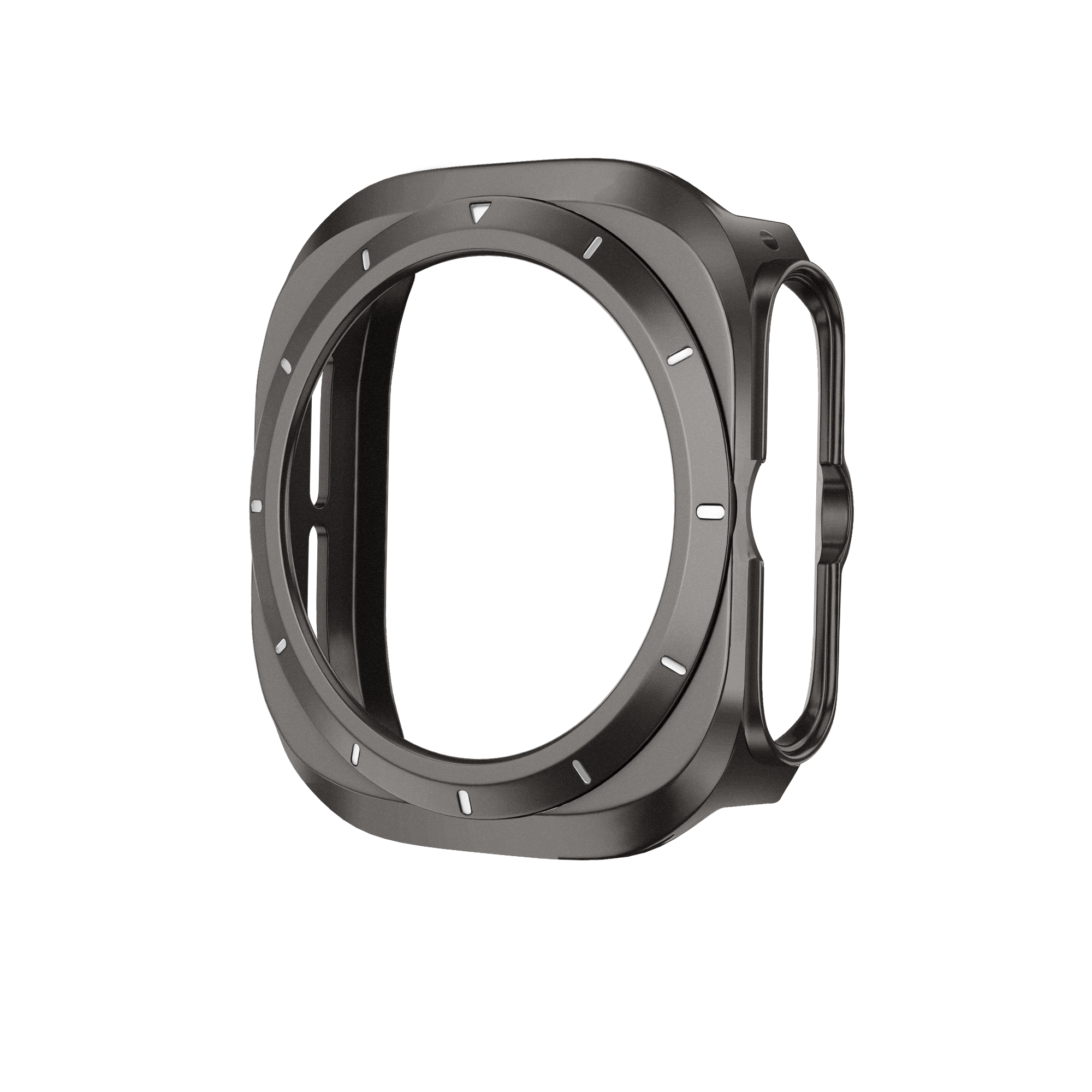 Bandz Funda PC bisel Samsung Galaxy Watch Ultra (gris titanio /blanco)