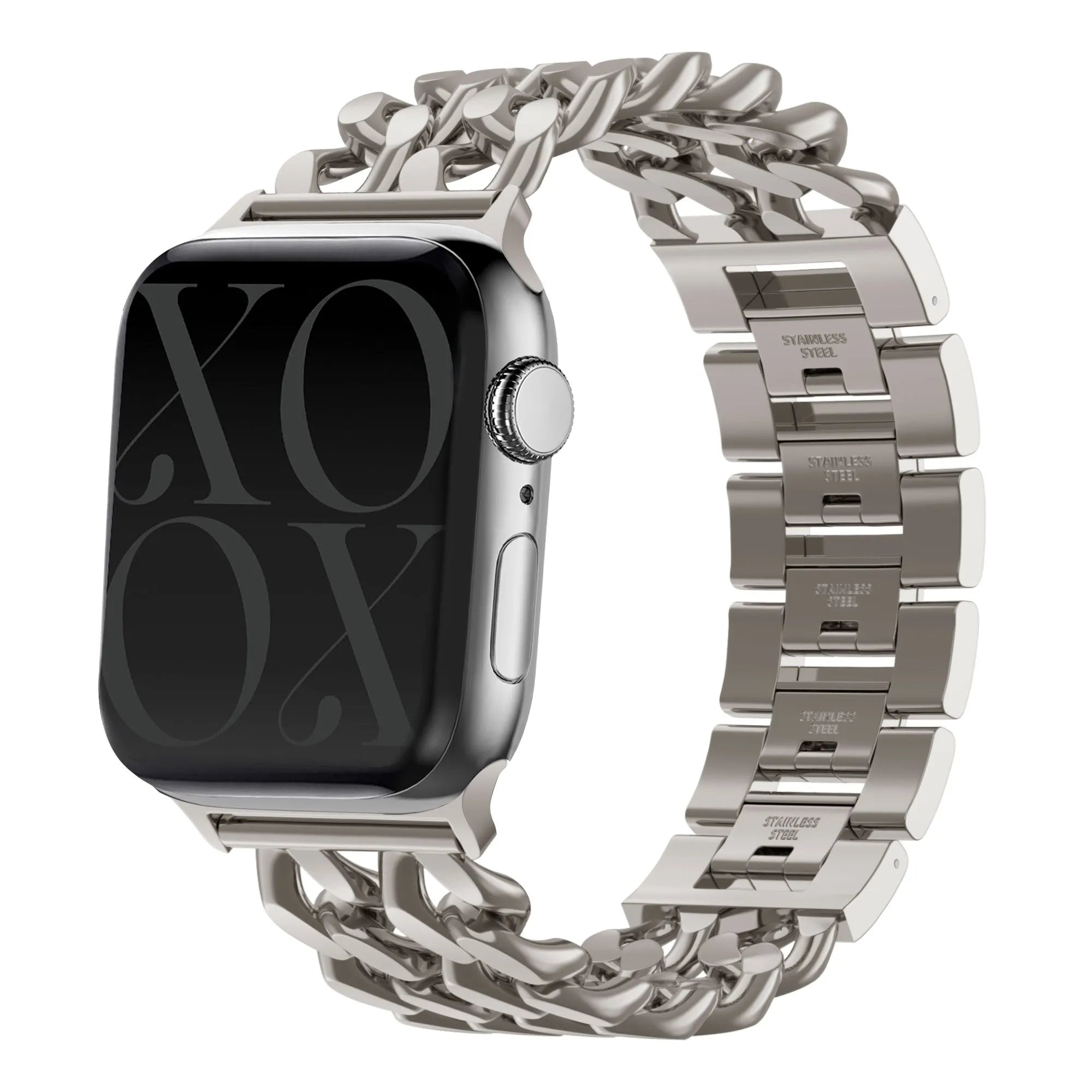 Correa acero cadena Apple Watch xoxo Wildhearts  - 38/40/41/42mm (blanco estrella)