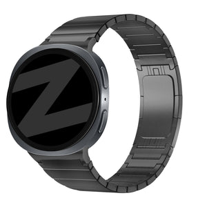 Bandz Samsung Galaxy Watch 8 - 40mm Titanarmband 'One Bead' (Schwarz)