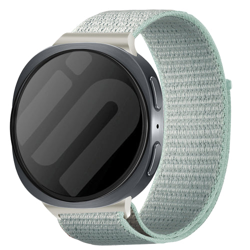Bracelet nylon Samsung Galaxy Watch 8 Classic (cyan clair)