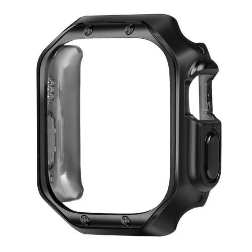 Bandz Apple Watch Ultra - 49mm Galvanized TPU Case  (Black)