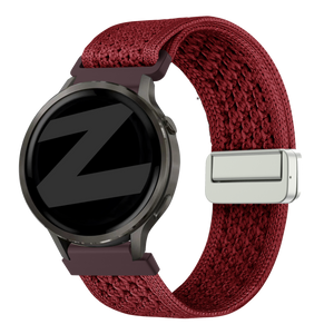 Bandz Garmin Approach J1 vintage nylon band (wijnrood)