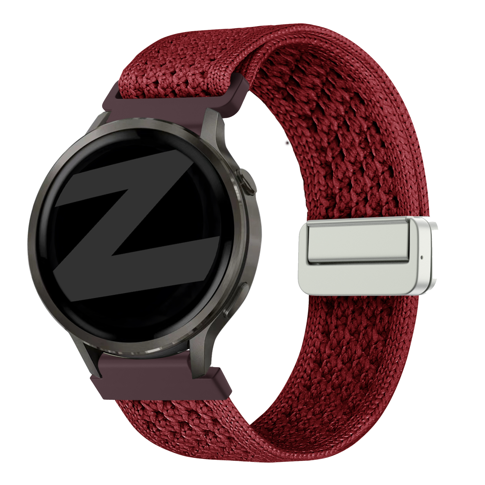 Bandz Garmin Approach J1 vintage nylon band (wijnrood)