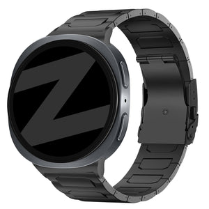 Bandz Samsung Galaxy Watch 8 - 44mm Titanium Strap 'Deluxe' (Black)