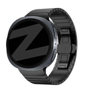 Bandz Samsung Galaxy Watch 8 Classic Stahlarmband 'One Bead' (Schwarz)