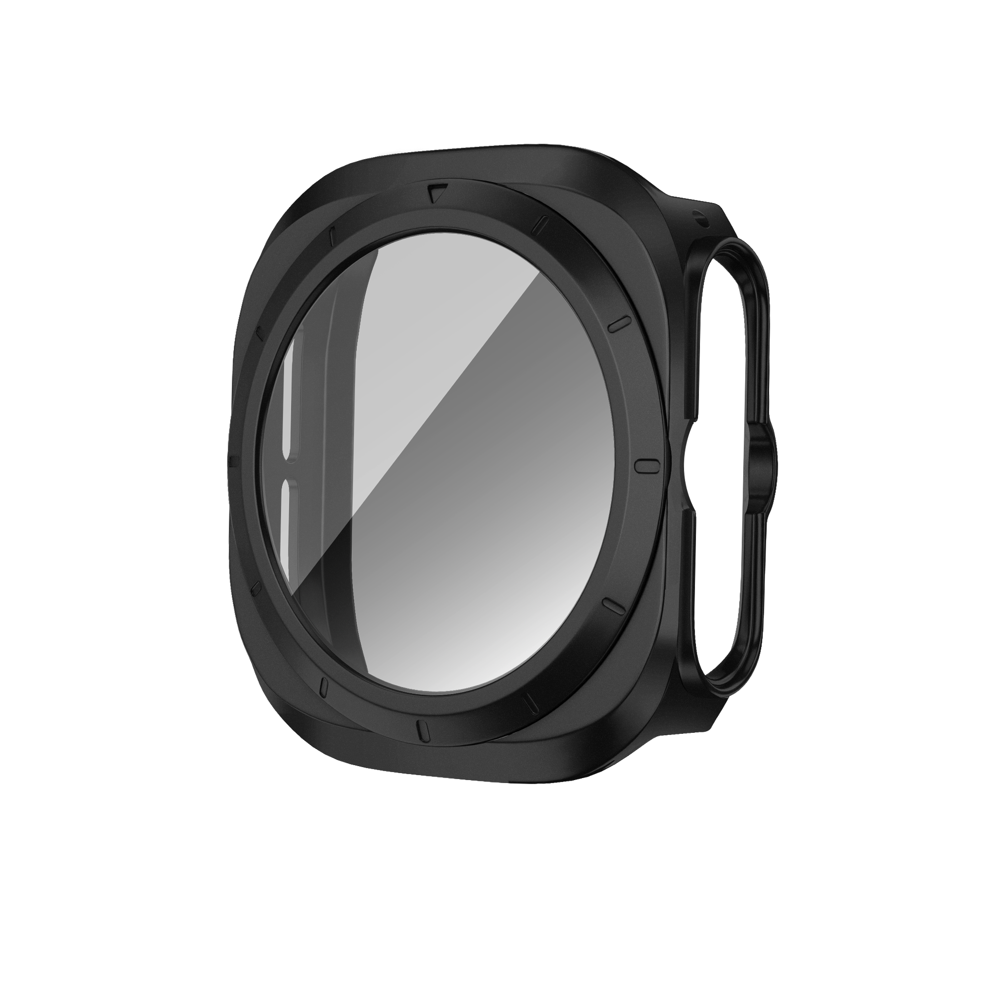 Bandz Funda PC con vidrio Samsung Galaxy Watch Ultra (negro)