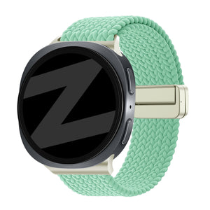 Bandz Samsung Galaxy Watch 8 - 40mm Magnetic Braided Strap (Mint Green)