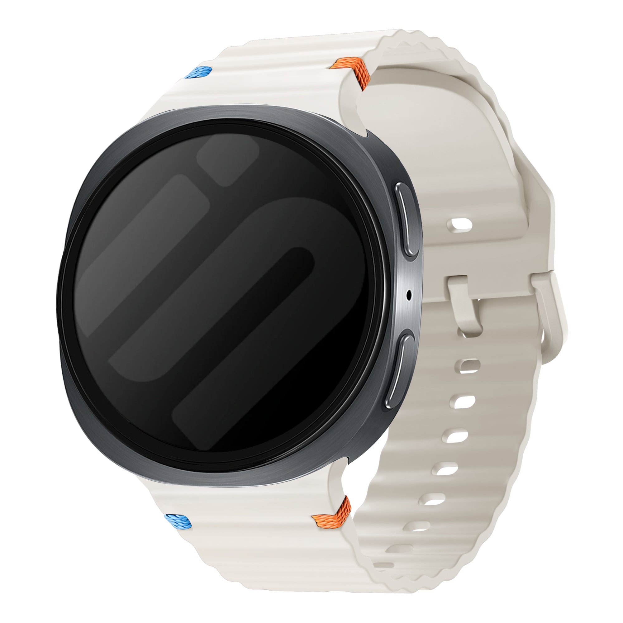 Correa silicona Wave Samsung Galaxy Watch 8 - 40mm (blanco estrella)