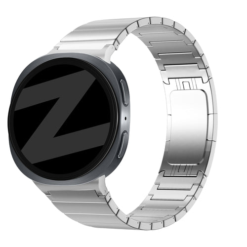 Bandz Samsung Galaxy Watch 8 - 44mm Titanium Strap 'One Bead' (Silver)