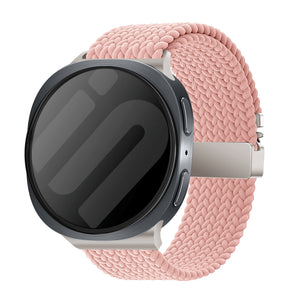Samsung Galaxy Watch 8 - 44mm Geflochtenes Armband mit P-Schnalle (Rosa)