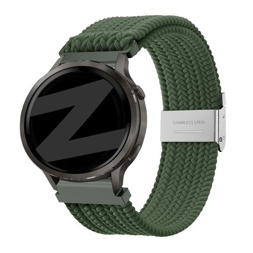 Bandz Garmin Forerunner 170 Woven Nylon Strap (Olive Green)