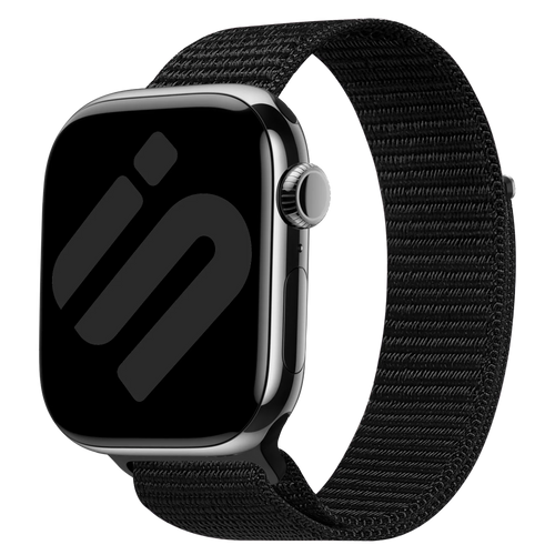 Apple Watch nylon bandje (zwart)  