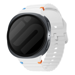 Samsung Galaxy Watch 8 - 40mm wave siliconen bandje (wit)