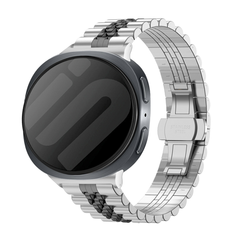 Samsung Galaxy Watch 8 - 40mm Jubilee Steel Strap (Silver/Black)