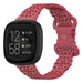 Fitbit Versa 3 Silikonarmband mit Muster (Rot)